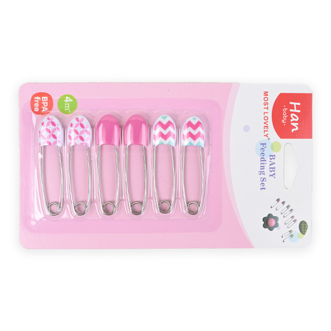 6 Piece Breadshape Safety Pin Set 4