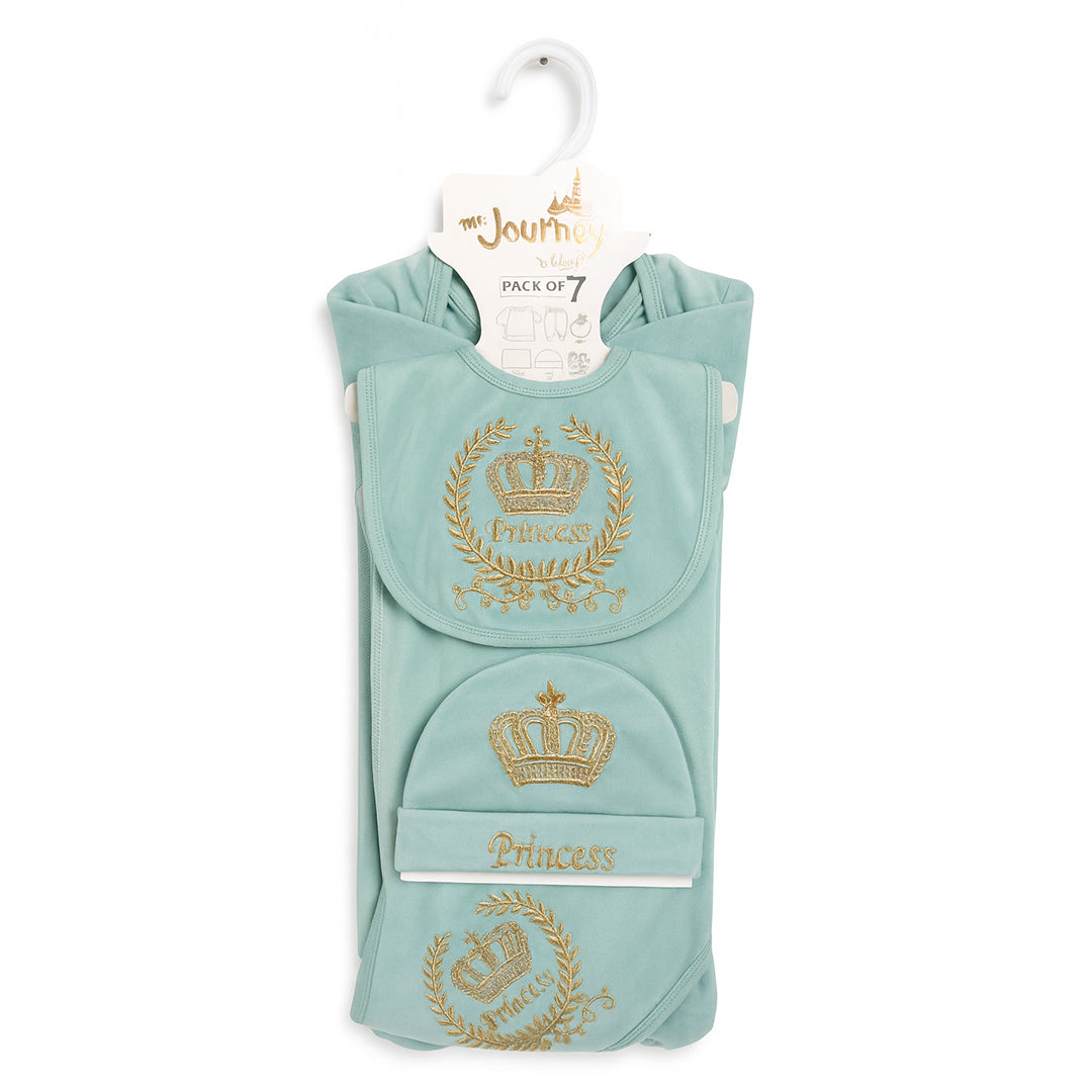 Princess 7 Piece Newborn Winter Velvet Starter Set