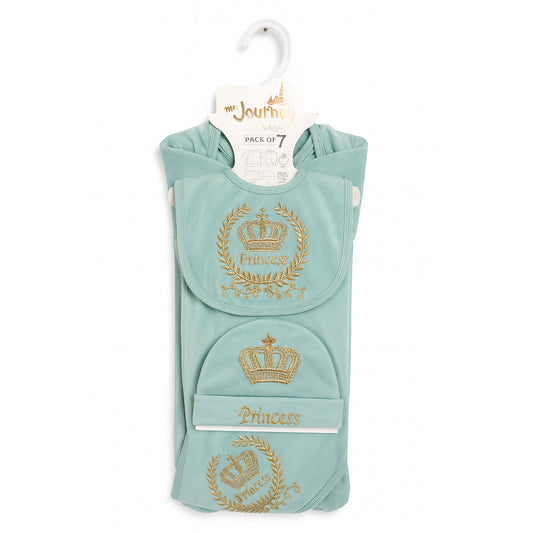 Princess 7 Piece Newborn Winter Velvet Starter Set