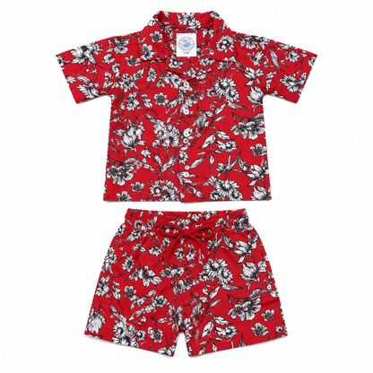 Waikiki Floral Resort Unisex Summer Set