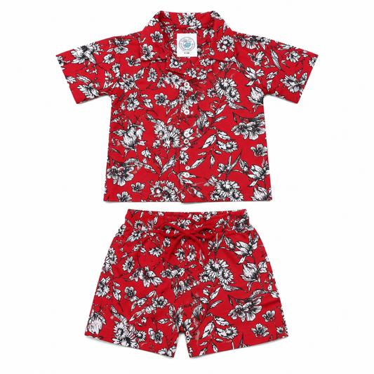 Waikiki Floral Resort Unisex Summer Set