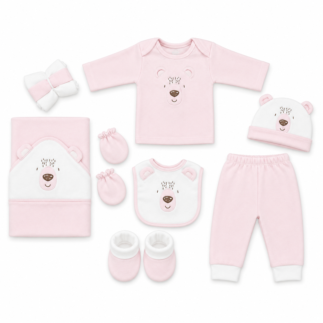 Bear 10-Piece Polar Fleece Winter Starter Set