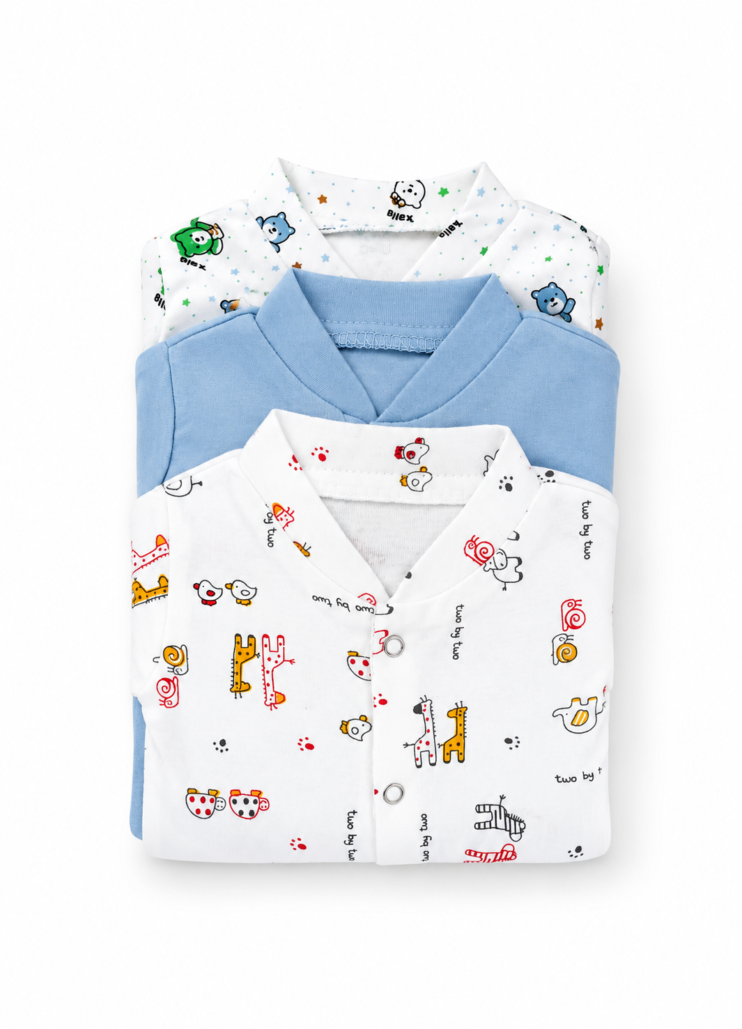 Giraffe Full Sleeves Rompers Pack Of 3