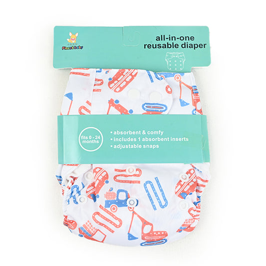 All In One Reuseable Diaper Printed