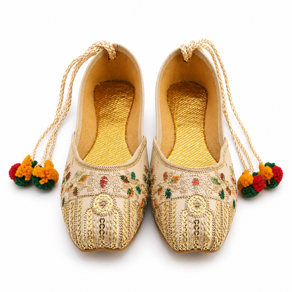 Antique Glow Baby Khussa