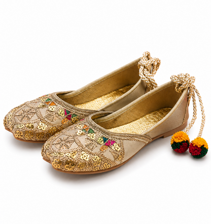 Antique Gold Baby Khussa