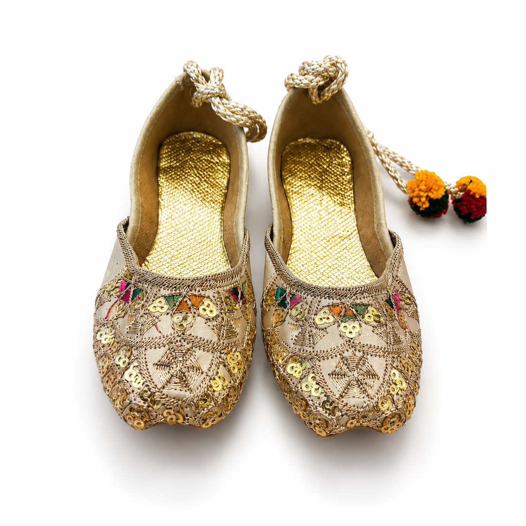 Antique Gold Baby Khussa