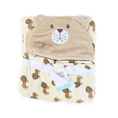 Bear Lion Hooded Blanket