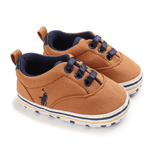 Brown Polo Baby Shoes