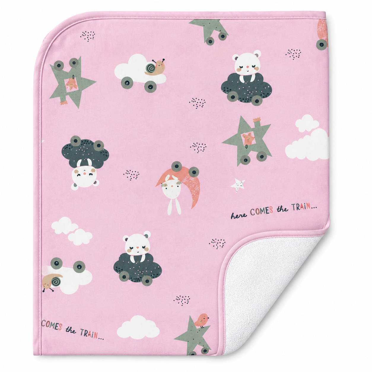 Bunny On Moon Diaper Changing Sheet (Imported)