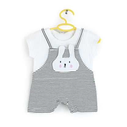 Bunny Lines Baby Romper