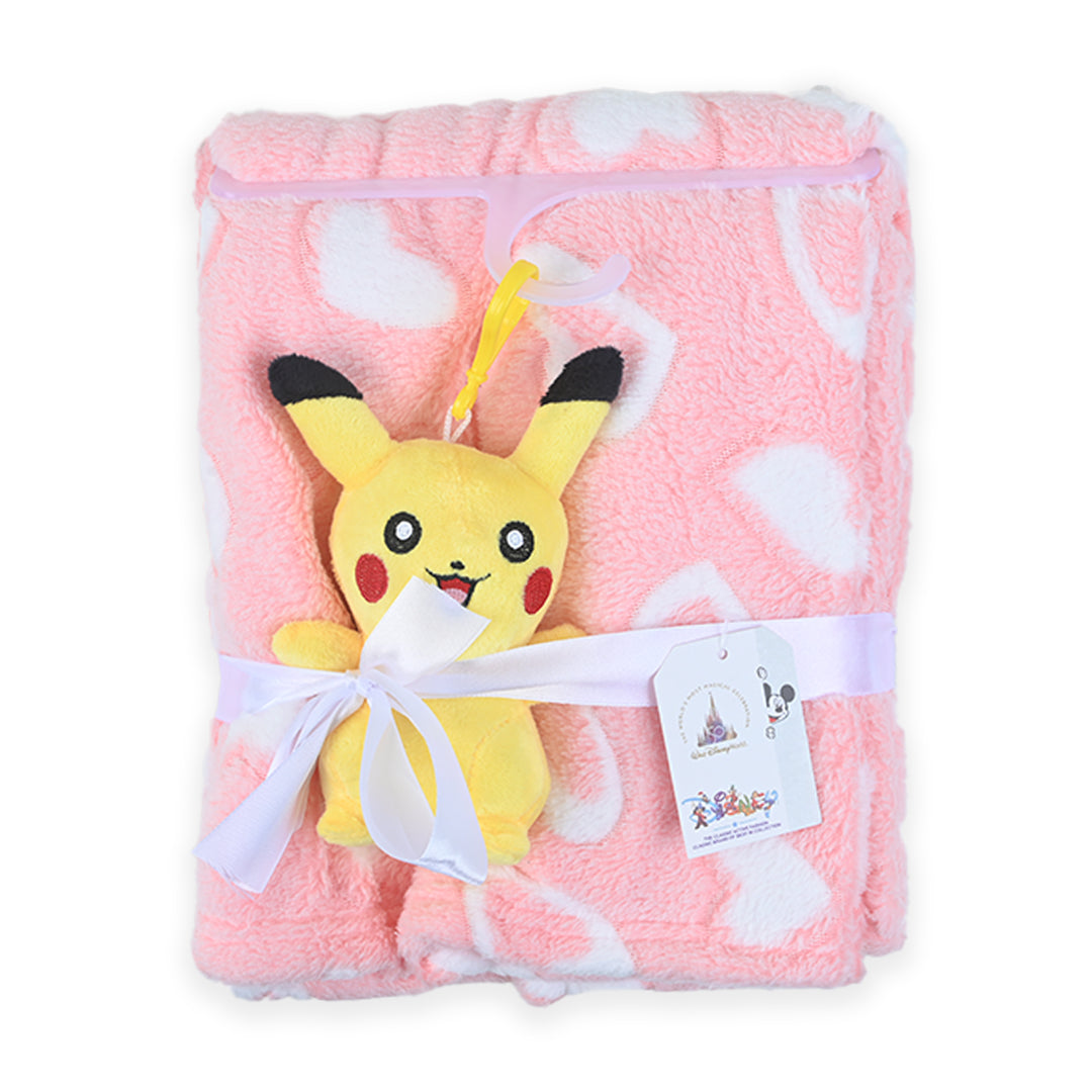 Character Blankets With Plush Toy