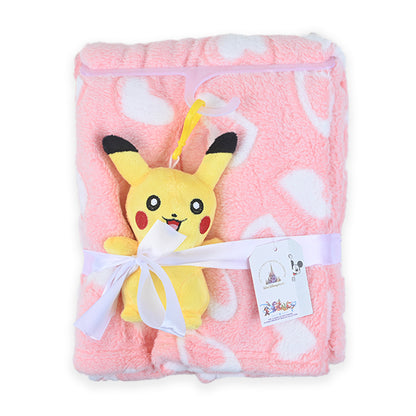 Character Blankets With Plush Toy