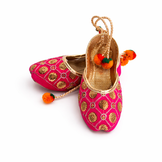 SK Pink Color Khussa Design 2