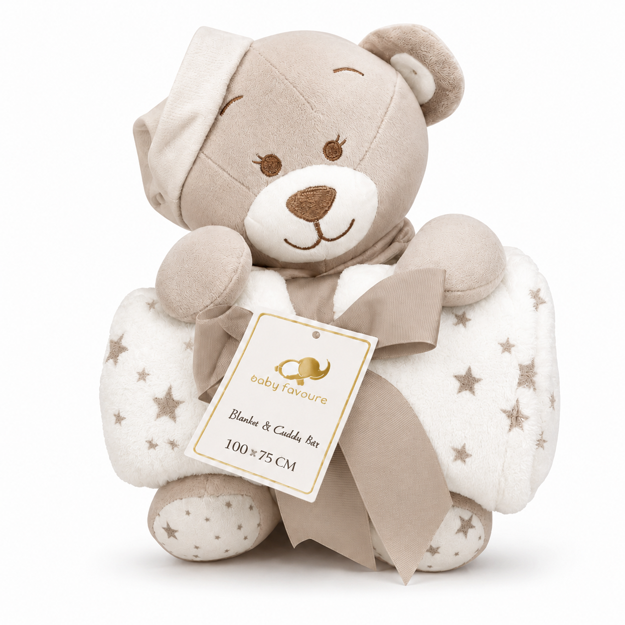 Sunnozy Bear Premium Blanket With Plush Toy