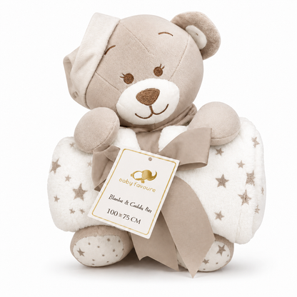 Sunnozy Bear Premium Blanket With Plush Toy