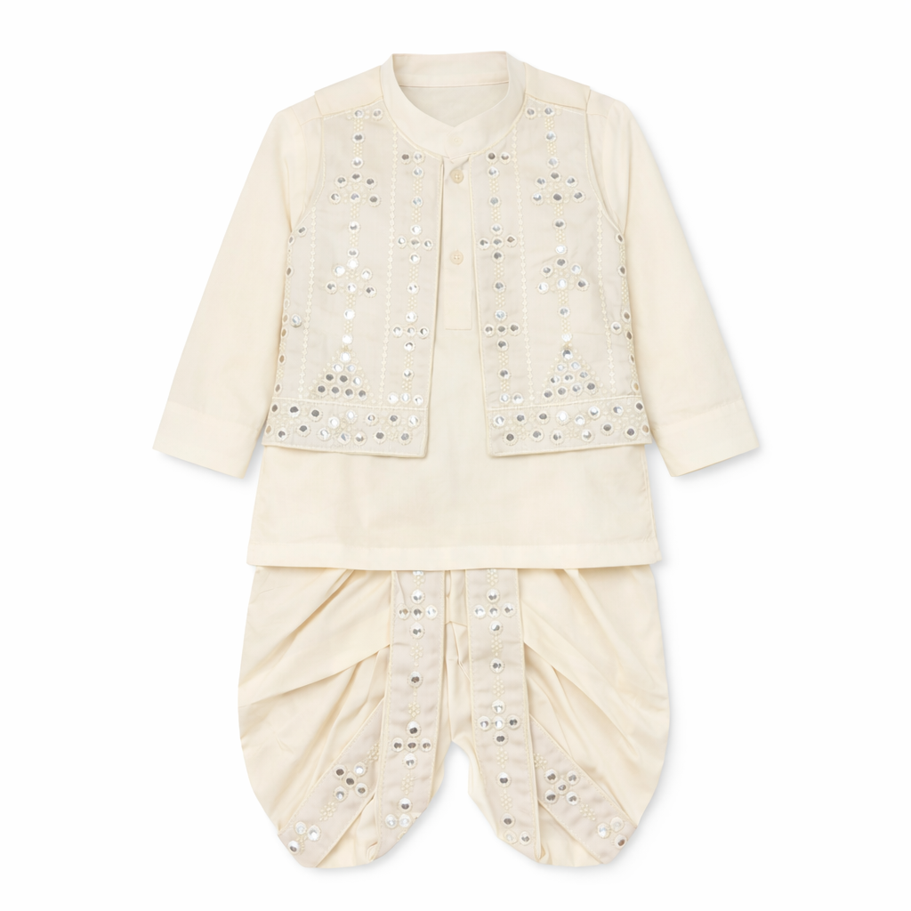 Festive Premium Dhoti Kurta With Waiscoat