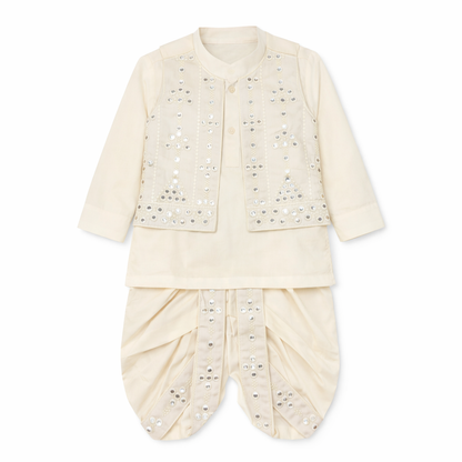 Festive Premium Dhoti Kurta With Waiscoat