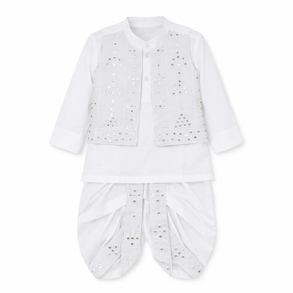 Festive Premium Dhoti Kurta With Waiscoat