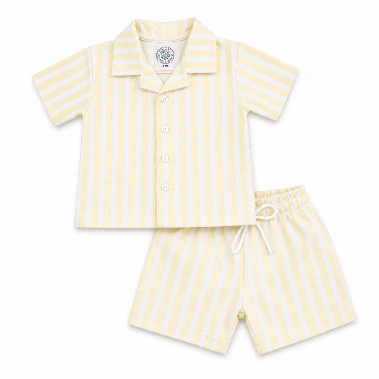 Gelato Lemon Stripe Resort Co-ord Set