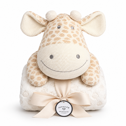 Premium Baby  Giraffe Blanket With Plush Toy