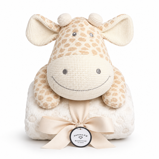 Premium Baby  Giraffe Blanket With Plush Toy
