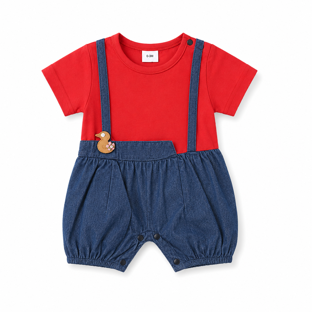 Red Blue Summer Romper