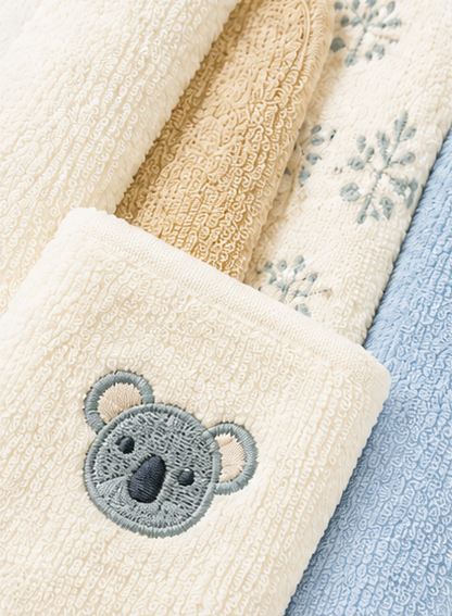 Cute Kuala 4 Piece Face Towel Gift Set