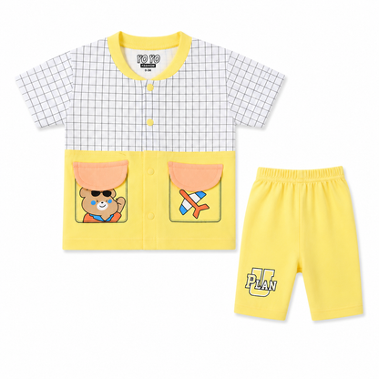 Plain Bear Half Sleeve Shirt & Shorts