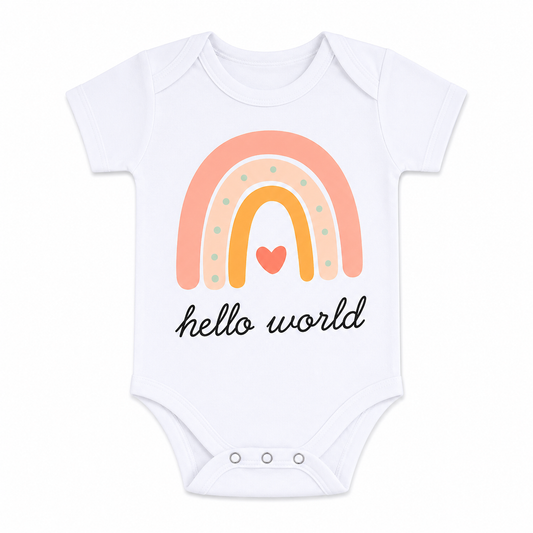 Hello World Economical Bodysuit