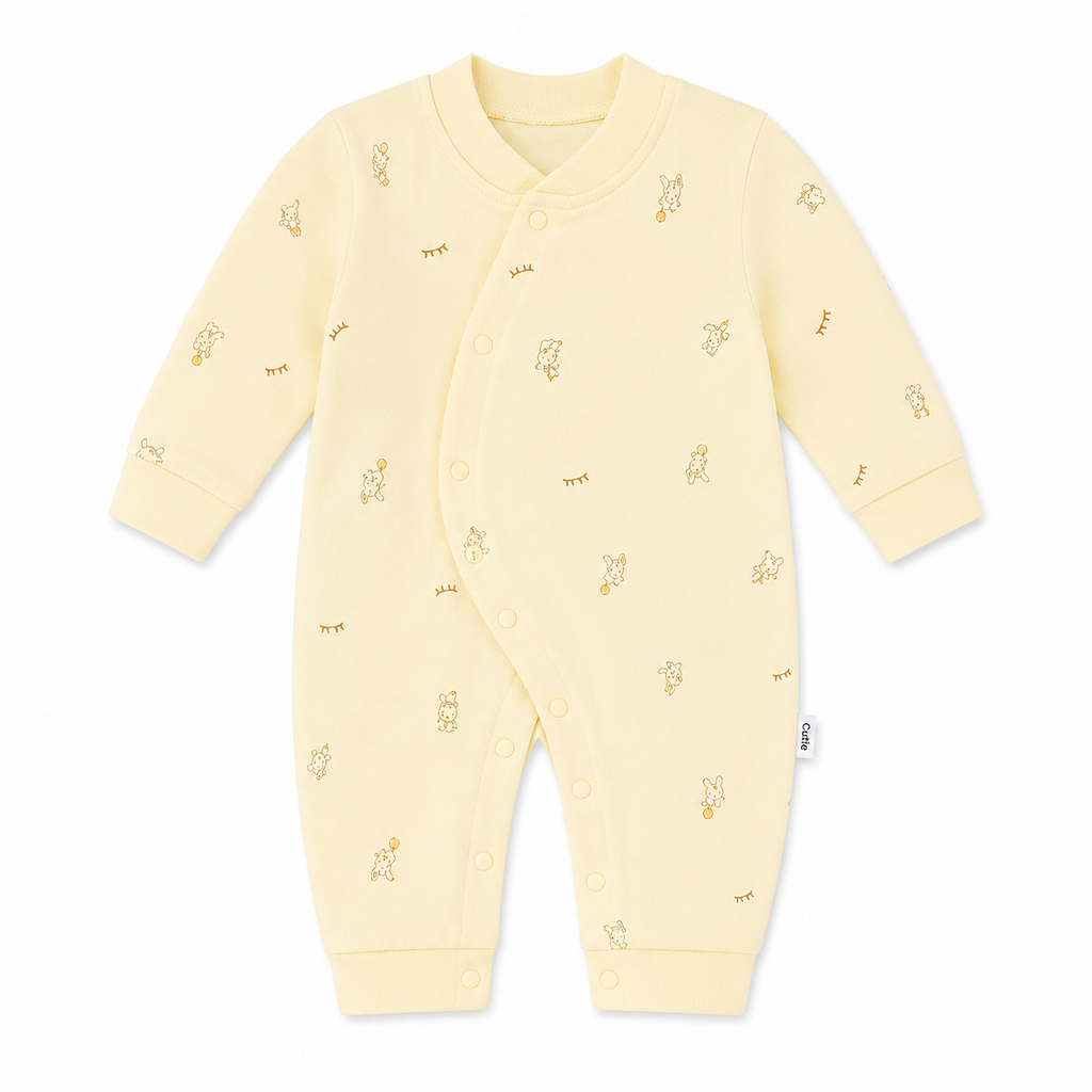 Party Bear premium cotton baby romper alternate view