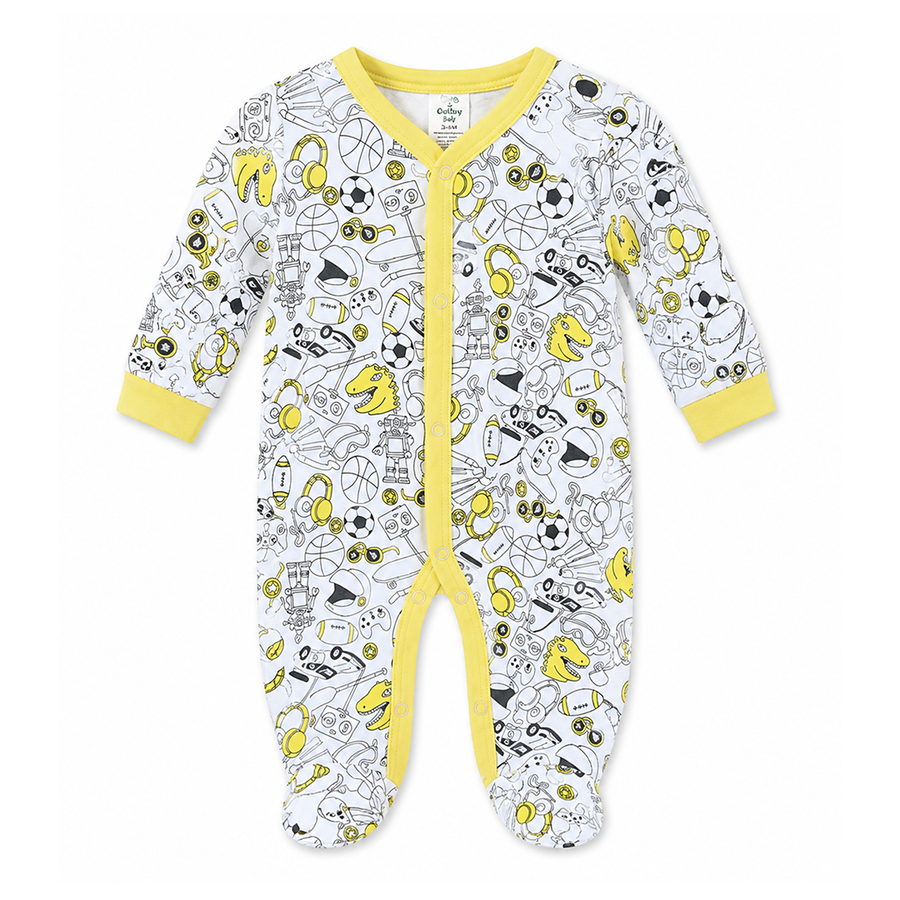 Football Full Sleeve Romper