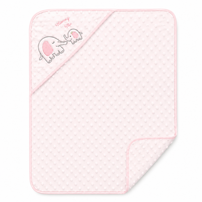 Soft Dotted Hooded Blanket