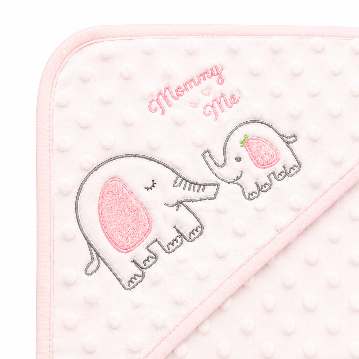 Soft Dotted Hooded Blanket