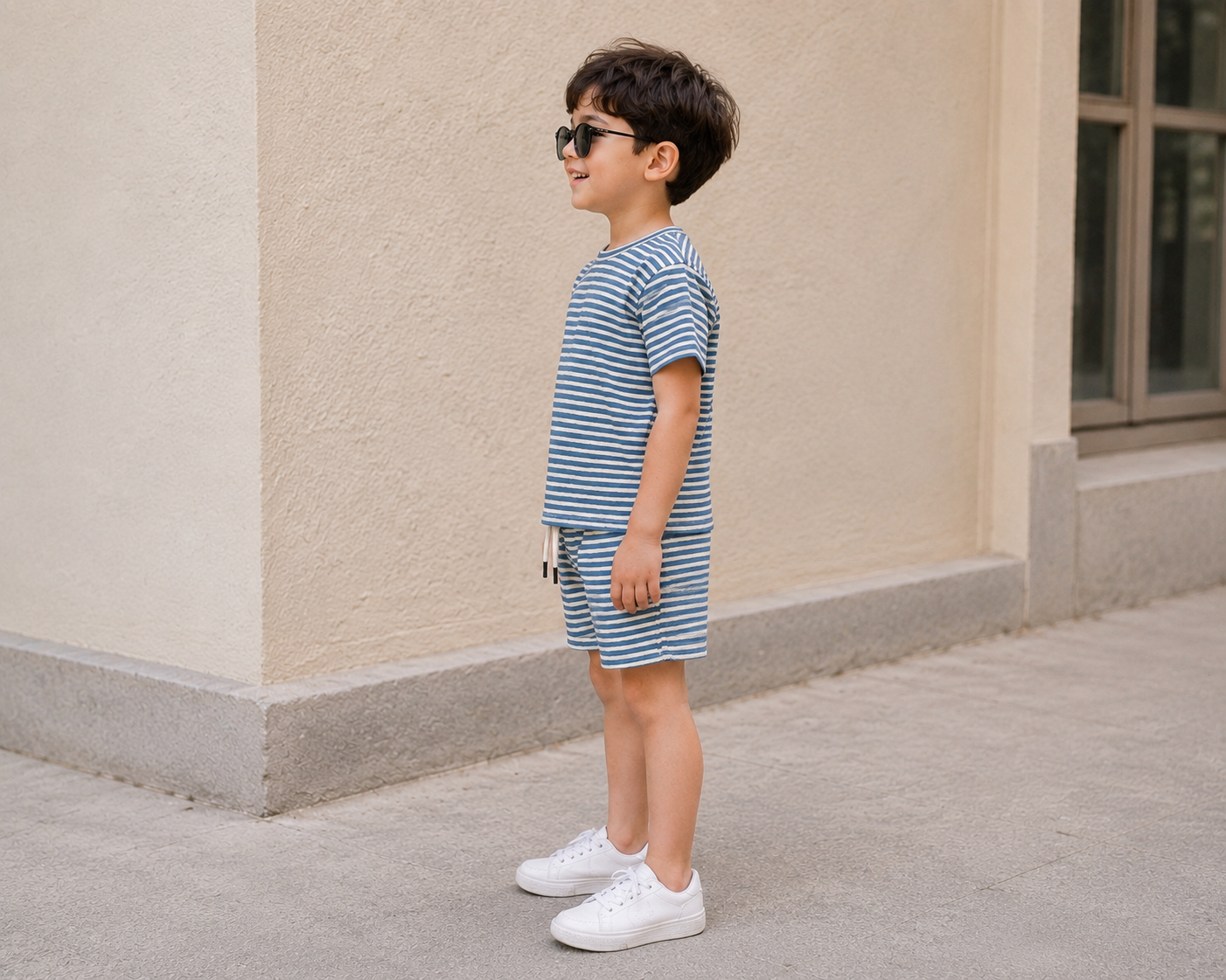 Sorrento Unisex Stripe Lounge Co-ord Set