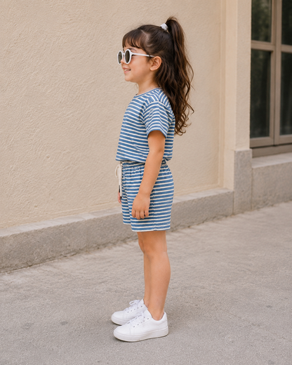 Sorrento Unisex Stripe Lounge Co-ord Set