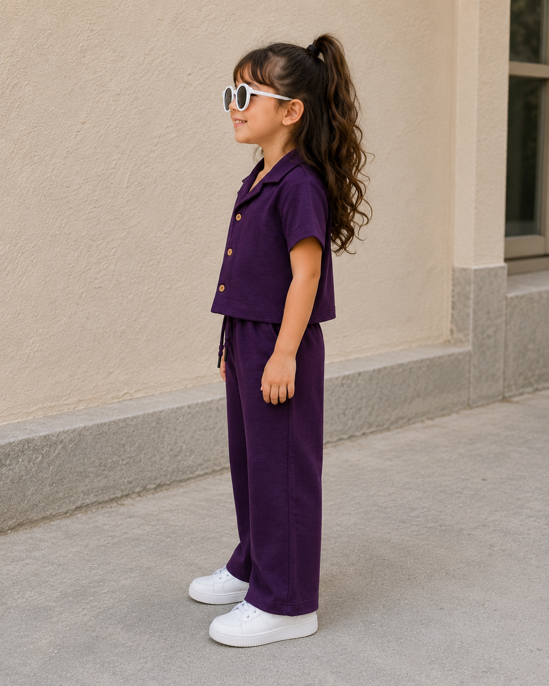 Amora Lounge Co-ord Set Royal Plum | Little Escape 2026