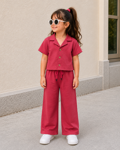 Amora Lounge Co-ord Set Berry Rose | Little Escape 2026