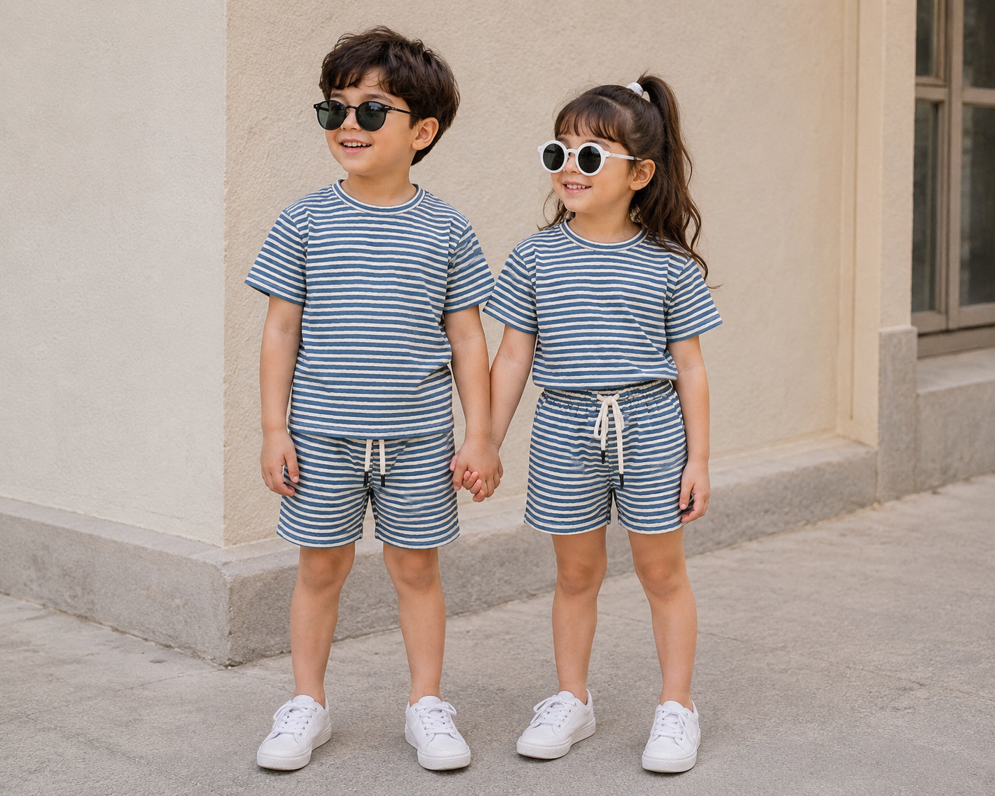 Sorrento Unisex Stripe Lounge Co-ord Set