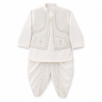 Sequence dhoti kurta with waistcoat alternate view