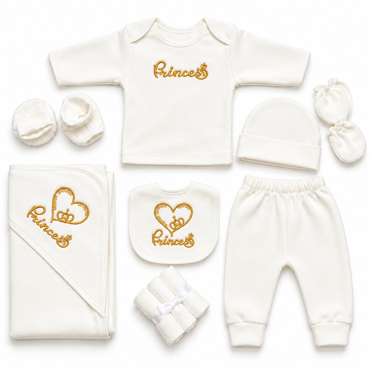 Prince and Princess newborn winter set additional view