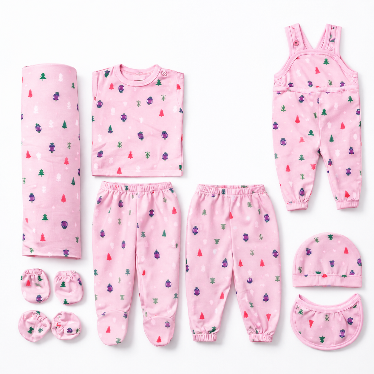 Forest Green 11 Piece Winter New Born Set