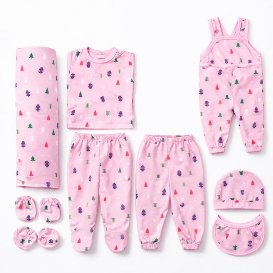 Forest Green 9 Piece Winter New Born Set