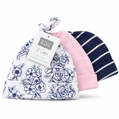 Hudson Knot Caps Pack Of 3