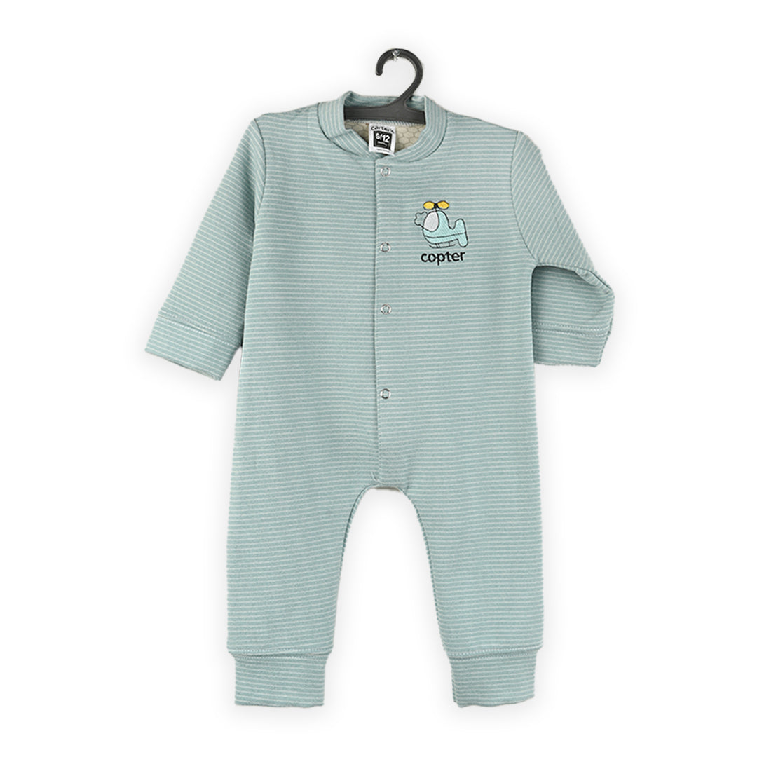 Copter Stripes light Fleece Romper