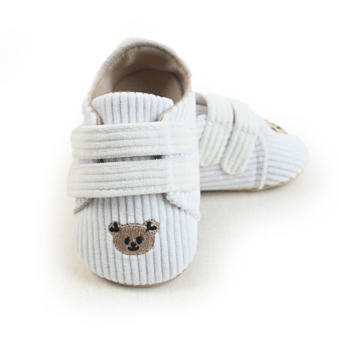 Corduroy Bear Strap Shoes