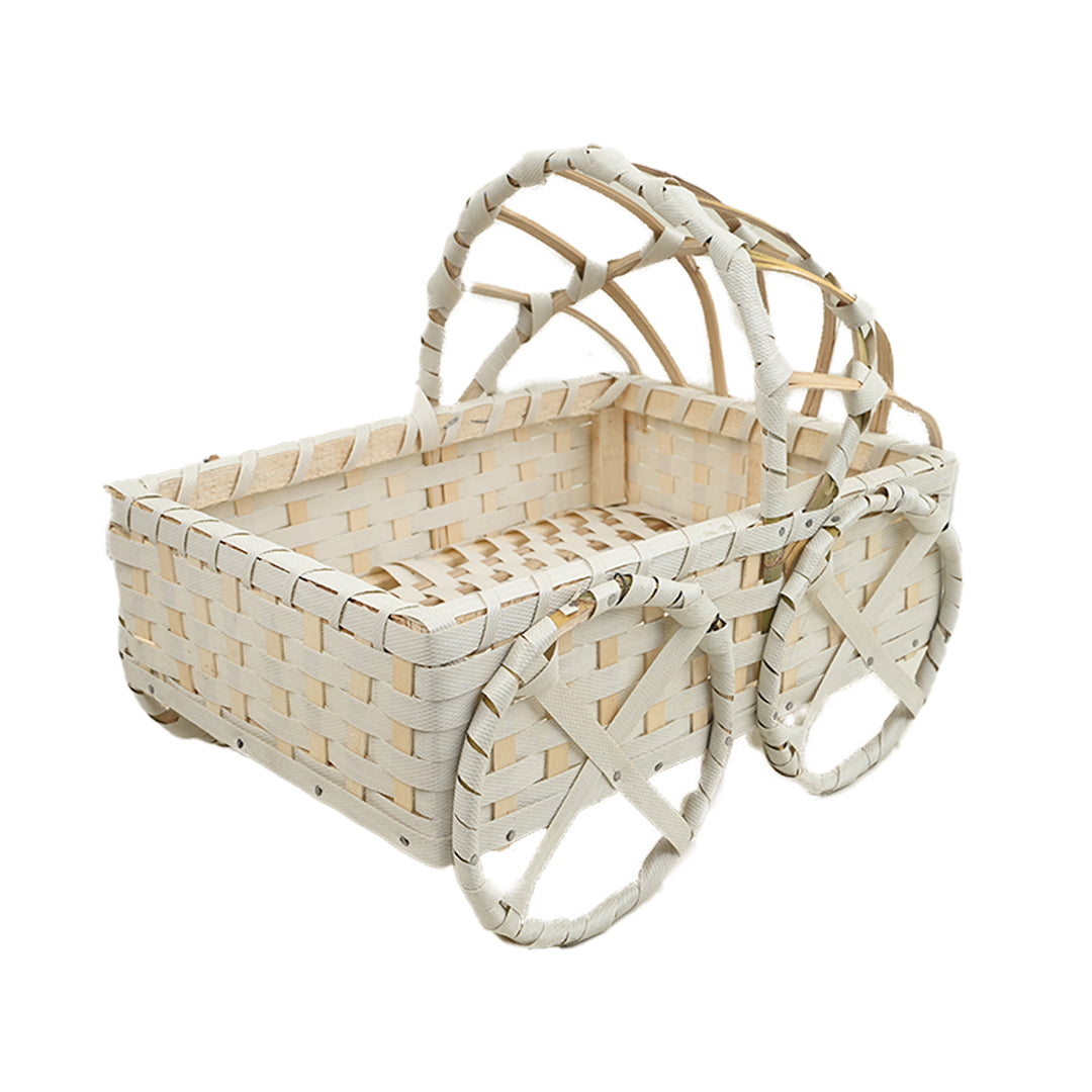 Wooden Cot Gift Basket (Advance Payment Only) White
