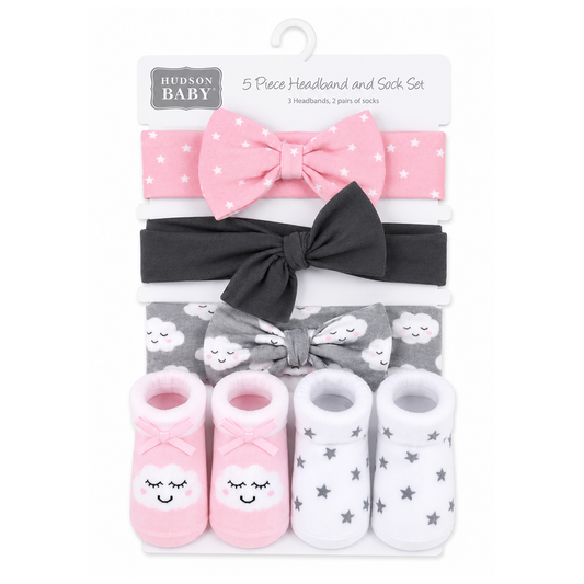 Cloud Band Set With Booties