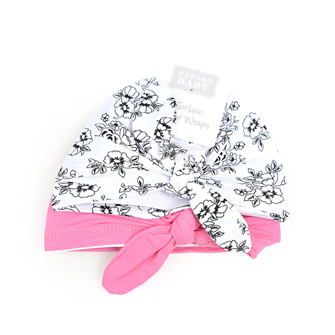 Hudson 2 Pcs Cotton Turban Caps Set 2