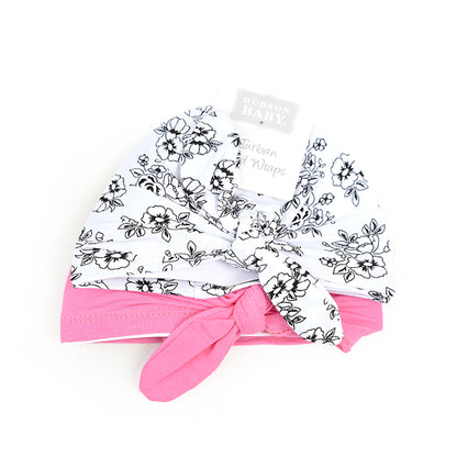 Hudson 2 Pcs Cotton Turban Caps Set 2